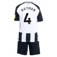 Echipament fotbal Newcastle United Sven Botman #4 Tricou Acasa 2024-25 pentru copii maneca scurta (+ Pantaloni scurti)